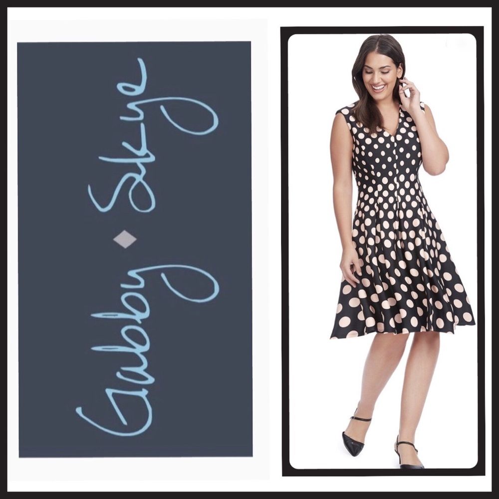 🌻Polka-Dot Scuba Fit and Flare Sundress🌻
